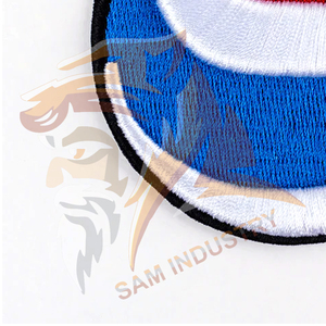 Patchs brodés personnalisés en tissu, vente en gros, faible MOQ, patchs brodés durables sur mesure pour vêtements/sacs - Product Image 3