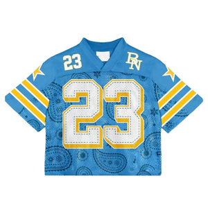 Nuevo Diseño 2025, Camiseta Deportiva Sublimada con Cuello en V para Hombre, Estilo Retro de Fútbol Americano, Camisetas de Fútbol de Francia - Product Image 4