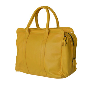 Bolsa de Viaje de Cuero Amarillo Personalizada, Impermeable, para Gimnasio, Fin de Semana o Viajes Cortos - Product Image 2