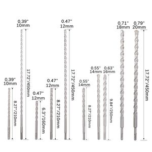 20pcs Impact Hammer <b>Drill</b> <b>Bit</b> <b>Set</b> SDS Plus with Storage Case Carbide Tipped for Concrete Stone Brick-for <b>Masonry</b> Work - Product Image 3