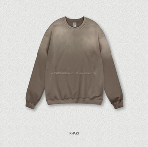 Nouveauté, sweat-shirt à capuche oversize vintage en coton délavé, dégradé, style streetwear, pour hommes - Product Image 3