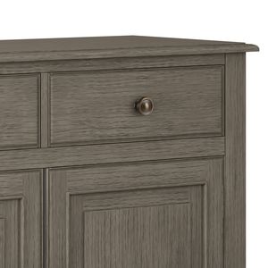 Mobiletto da ingresso grigio Connaught Farmhouse, elegante mobile da soggiorno - Product Image 2