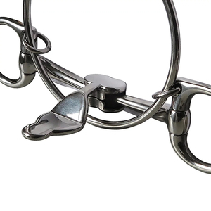 Mors de cheval en acier inoxydable 2026, taille 130 mm, avec articulation à rouleaux, équipement d'équitation, 100 % meilleure qualité - Product Image 2