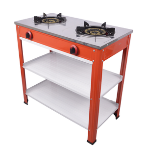 S-7802S Stainless Steel Commercial Use Outdoor Hotel <strong>Gas</strong> Range Free Standing 2 Burners <strong>Knob</strong> French Dutch Cooking Appliance - Product Image 2