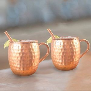Juego de tazas Moscow Mule de cobre premium, tazas Moscow Mule para cócteles, artículos de bar, proveedor mayorista, marca privada - Product Image 4