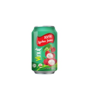 Jus de litchi OEM ODM fabricant de boissons de marque privée formulation personnalisée Vietnam usine 330ml Alu peut 24 par carton - Product Image 1