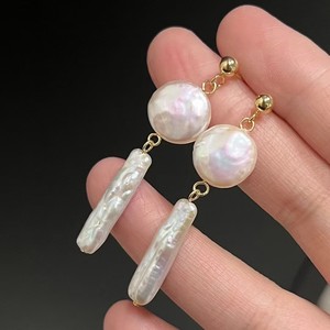 Pendientes de Perlas de Agua Dulce Estilo Barroco Alien, Joyería Zhuji, Elegantes y de Alta Gama, Plata Pura, Lujosos y con Estilo - Product Image 2