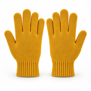 Guantes de Algodón Tejido Amarillos, Texturizados, Antideslizantes, Resistentes al Calor, Flexibles, de 10 mil de Grosor, para Uso General - Product Image 5