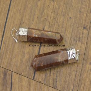 ดินสอควอตซ์ทำมือจี้สตรอเบอร์รี่ตัดดินสอหินสำหรับรักษาพลังงานโทนสีเอิร์ธโทนและเครื่องประดับ Boho คนรัก - Product Image 1