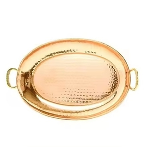 Bandeja Metálica Rústica Rectangular para Alimentos y Frutas, Bandeja Decorativa para Tienda, Fiesta, Hogar, Bandeja Metálica de Exhibición, Bandejas Metálicas para Servir - Product Image 2