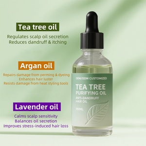 Sérum pour cheveux végétalien à l'arbre à thé et à la menthe fraîche pour le cuir chevelu, prévention des <span class=keywords><strong>poux</strong></span>, absorption rapide, booster de croissance des cheveux sans produits chimiques - Product Image 2