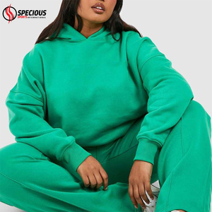 Ensemble de survêtement décontracté 2 pièces pour femme, personnalisé, hiver 2026, imprimé, 100 % coton, sweat à capuche et pantalon de jogging - Product Image 5