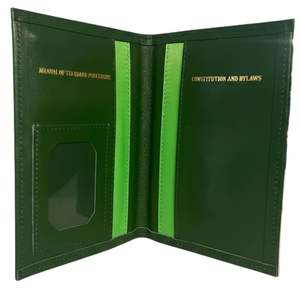 Tarjetero de Cuero AKA, Cartera Delgada Rosa Verde, Estuche para Tarjetas Premium, Porta Identificación Minimalista, Elegante para Uso Diario - Product Image 2