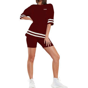 Ensemble T-shirt et Short Femme Prix de Gros / Ensemble Coordonné Tendance Décontracté Haut à Manches Courtes avec Short Confortable Style Urbain 2026 - Product Image 4
