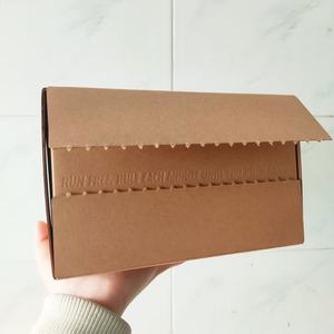 Boxit.pk High-End Natural Kraft Shipping <b>Box</b> with Embossed Design Square Zipper Kraft Packaging for <b>Hats</b> - Product Image 6
