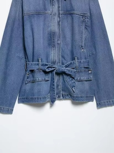 Vestes d'hiver pour femmes, couleur unie, best-seller, veste en jean bleue, veste en denim pour femmes, 2026, haute qualité, prix bas - Product Image 3