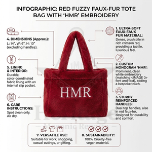 Sac fourre-tout moelleux et doux pour femme, grande capacité, nouvelle collection hiver, style maçonnique, sac bandoulière Delta Sigma Sorority - Product Image 6