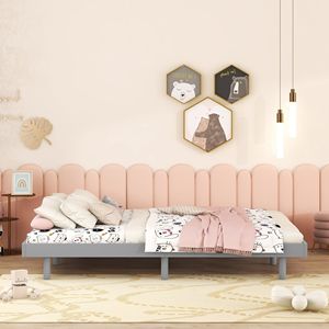 Modern Design <b>Grey</b> Color Full Floating Platform Bed <b>Frame</b> - Product Image 4