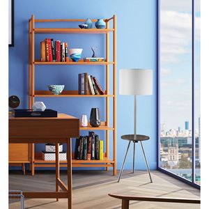 Tavolino Rotondo da 57 Pollici con Lampada e Stazione di Ricarica, Lampade da Terra Eleganti 1.56/9.9 Pollici per Soggiorno o Camera da Letto - Product Image 2