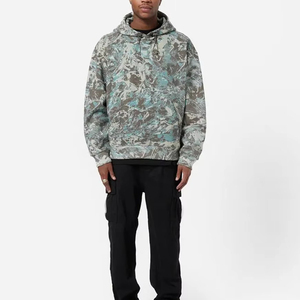 Sudadera con Capucha de Camuflaje para Hombre, Corte Holgado, Sublimación, Poliéster, Ropa Casual de Otoño, Sudaderas con Capucha para Hombre - Product Image 1
