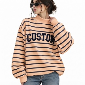 <b>Women</b> Oversized Mockneck Casual <b>Fleece</b> <b>Top</b> Loose Fit Modern Streetwear Pullover Custom Wholesale Fashion Apparel Collection - Product Image 1
