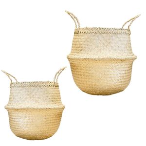 Cestas Decorativas Hechas a Mano de Hierba Marina para Cubrir Macetas y Decoración, Fabricante de Cestas de Almacenamiento Tejidas Personalizadas - Product Image 1