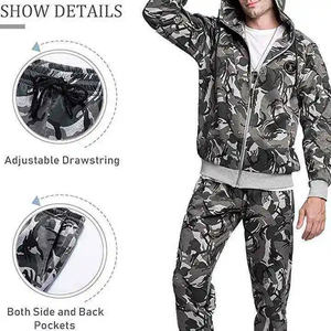 Ensemble de survêtement de luxe personnalisé pour hommes, en molleton technique de haute qualité, respirant, imprimé, sublimé, pour le jogging - Product Image 3