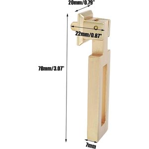 Maniglie per Mobili in Stile Cinese, Pomelli Spazzolati con Design Sospeso, Accessori per Cassetti e Armadietti, Dimensioni 3,07 x 0,87 x 0,79 Pollici - Product Image 2