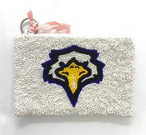 Monedero y Cartera Clásica con Cuentas Naranjas y Bordado, Regalo Personalizado para Ella - ARTESANÍA MD, Pieza Única - Product Image 6