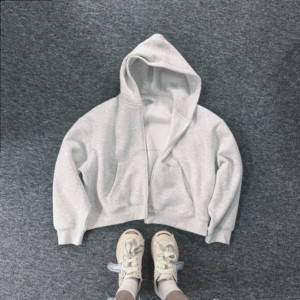 Sweat à capuche ample pour homme, sweat à capuche surdimensionné personnalisé, sweat à capuche lourd à fermeture éclair, fabricant de sweat à capuche en polaire uni pour homme - Product Image 5