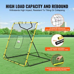 Rete di Rimbalzo per Baseball e Softball 4 X 4,5 Piedi, Attrezzatura di Allenamento per Lancio e Recupero Palla - Product Image 5