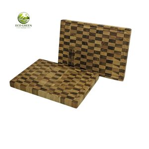 Tabla de cortar de madera de teca maciza de lujo, bloque de carnicero de grano final, tabla de picar de madera resistente al por mayor - Product Image 2