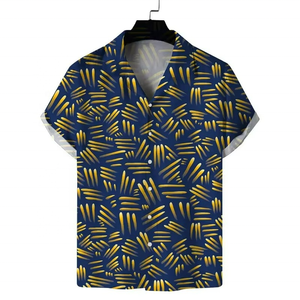Camisa de Diseño para Hombre, Talla Grande, Estilo Vintage, Playera Hawaiana, Mangas Largas, Estampada, Personalizable, Floral, Ropa para Hombre - Product Image 1
