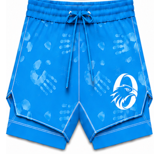 Ensemble de maillot de bain bleu ciel et blanc, débardeur sans manches dos nageur avec short assorti, léger, séchage rapide, maillot de bain de performance pour l'entraînement - Product Image 4
