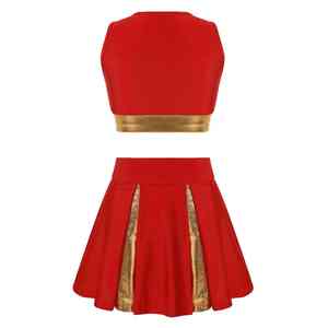 ผ้าโพลีเอสเตอร์ทนทาน ซักเครื่องได้ สีสันสดใส ไม่ซีดจาง เหมาะสำหรับชุดทีมเต้นเชียร์ลีดเดอร์ - Product Image 5