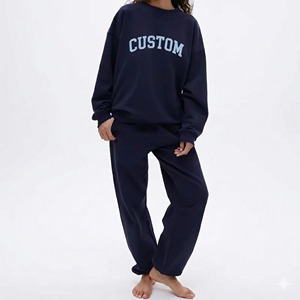 Conjunto Deportivo de Dos Piezas para Mujer, de Lujo, Liso, en Algodón Orgánico Sostenible, con Logotipo de Marca Personalizado, Color Liso - Product Image 5