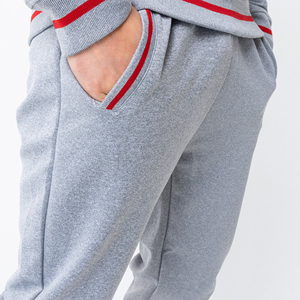 Conjunto Deportivo de Invierno para Hombre, Sudadera con Cierre de Cremallera, Pantalones Jogger de Corte Regular, Logotipo Personalizado, OEM, Venta al Por Mayor de Fábrica - Product Image 3