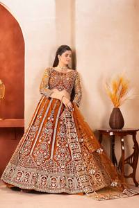Latest Women Wedding Party Festival Wear Traditional Butterfly Net <b>Material</b> Lehenga Choli <b>Sequins</b> Embroidery Work All Seasons - Product Image 2