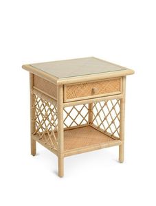 Decorative Rattan <b>Bedside</b> Cabinet with Natural Woven Texture and Spacious <b>Shelf</b> for Luxury Bedroom Furniture - Product Image 5