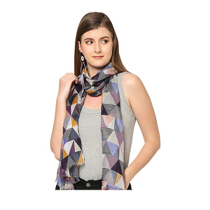 Chal de Cachemira al por Mayor con Impresión Personalizada, 66 cm (26 Pulgadas), 100% Cachemira, Ligero, Largo, con Estampado Digital y Logotipo Personalizado - Product Image 6