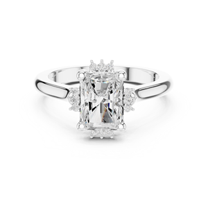 แหวนหมั้นเพชรทรงเรเดียนท์คัท 2 กะรัต เพาะเลี้ยงในห้องปฏิบัติการ ดีไซน์เรียบหรูคลาสสิก ทอง 10k 14K 18K พร้อมใบรับรอง IGI เพชร VS1 E สำหรับวันครบรอบแต่งงาน - Product Image 6