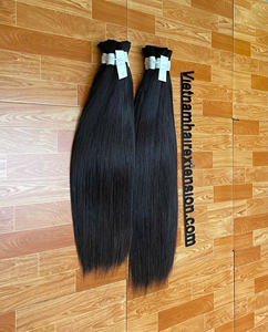 Extensions de cheveux vierges non traités du Vietnam, en vrac, lisses et bouclés, 100g, doux et brillants - Product Image 1