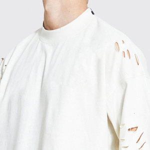 เสื้อยืดลำลองสำหรับผู้ชายเสื้อยืดสร้างความทุกข์ยากจากผ้าฝ้าย/โพลีเอสเตอร์กำหนดขนาดเองได้ - Product Image 4