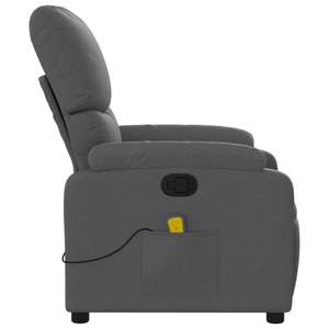Fauteuil de massage inclinable gris foncé - Product Image 5
