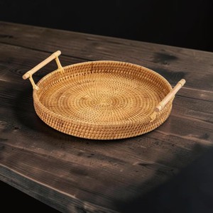 Elegante Bandeja de Servir de Ratán, Tejido Natural Hecho a Mano, la Mejor Calidad, Decoración para el Hogar y la Cocina, Bandeja Organizadora de Almacenamiento - Product Image 4