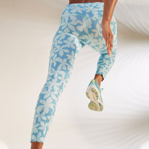 Leggings de Yoga de Cintura Alta para Mujer, Estampado Floral Tropical, Largo 7/8, Pantalones de Gimnasio y Fitness, Leggings de Compresión Elásticos para Entrenamiento - Product Image 3