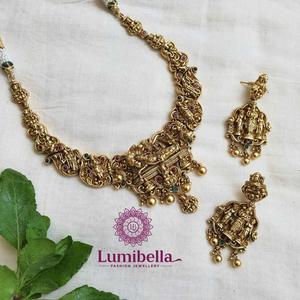 Antique Nakshi Fashion Jewelry Necklace Set - Product Image 2