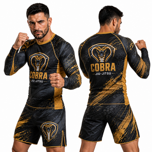 Rashguard para Hombre para BJJ No-Gi, con Bajo de Silicona Antideslizante, Logotipo Personalizado, Compresión para Grappling Intenso - Product Image 4