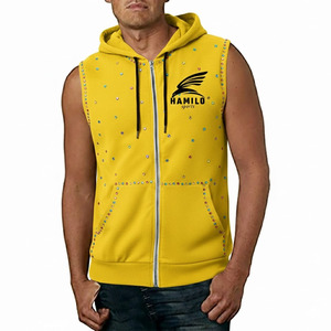 Sudadera sin Mangas Ligera de Algodón 100% para Hombre, Estilo Deportivo, la Más Vendida, para Fitness Muscular, Básica, Mezcla de Algodón - Product Image 4