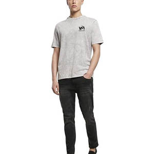 เสื้อยืดแขนสั้นลำลองผ้าฝ้าย 100% ทรงหลวม ล้างสีแบบแอซิดวอช ขายส่ง รับสกรีนโลโก้ เสื้อยืดล้างสีแบบแอซิดวอชสำหรับผู้ชาย - Product Image 6